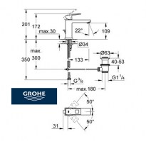 MONOMANDO LAVABO EUROCUBE GROHE